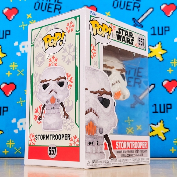 Funko PoP Star Wars Stormtrooper #557 Christmas Collectible Vinyl + Protector - Picture 2 of 9